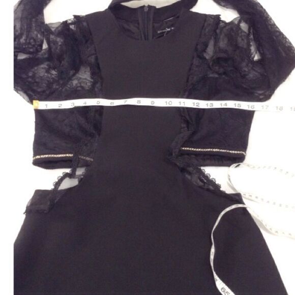 Haute Rouge Peek-A-Boo Cut Out Mini Dress Sz XS - Picture 5 of 7